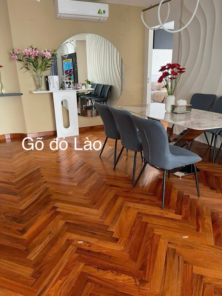 sàn gỗ Đỏ Lào 